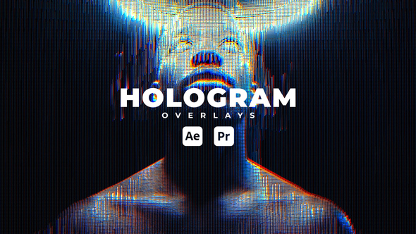 Hologram Overlays Elements template preview