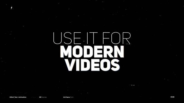 Glitch Text  Animation | After Effects Titles template preview