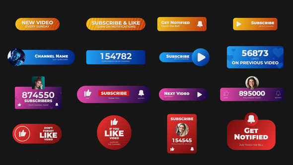 Social Titles Titles template preview