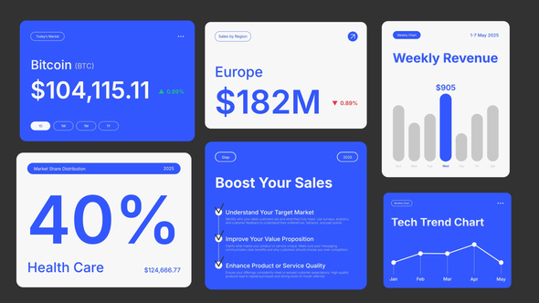 Market Sales Infographic Infographics template preview