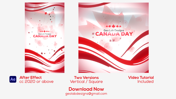 Canada Day l Canadian National Day Openers template preview