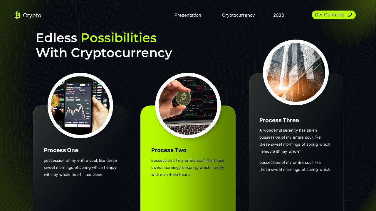 Crypto - Cryptocurrency & Bitcoin PowerPoint Template, Presentation ...