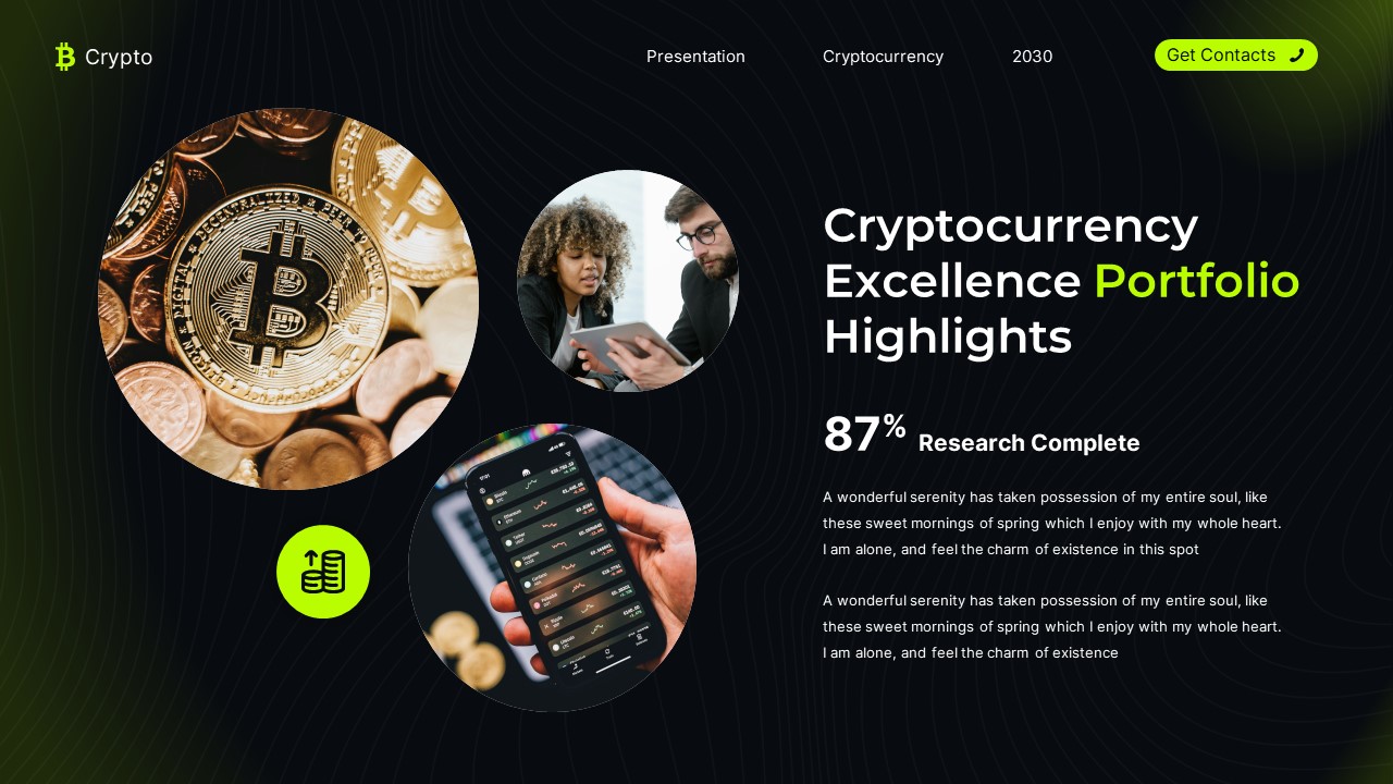 Crypto - Cryptocurrency & Bitcoin PowerPoint Template, Presentation ...