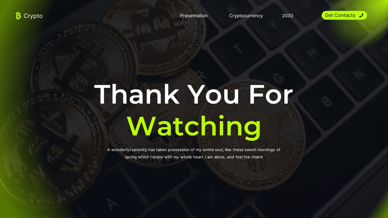 Crypto - Cryptocurrency & Bitcoin PowerPoint Template, Presentation ...
