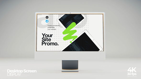 Desktop Screen Mockup Product Promo template preview