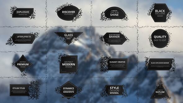Glass Titles Titles template preview