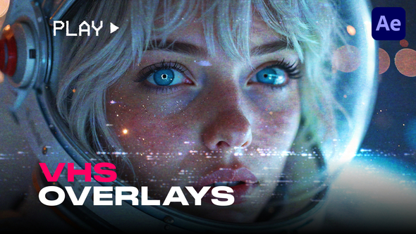 Soft VHS Overlays Elements template preview