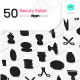 Beauty Salon Glyph Icons 