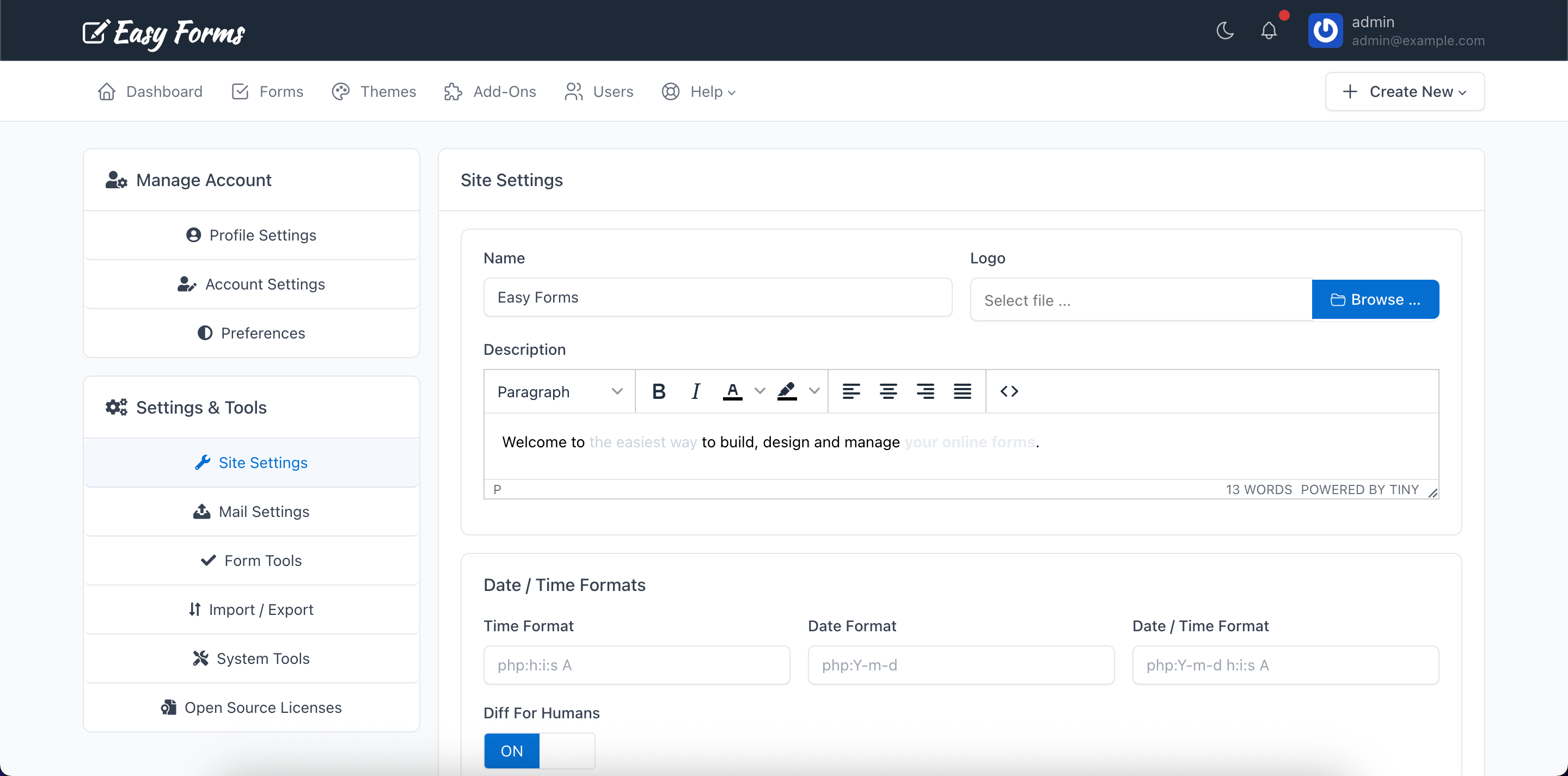 Easy Forms: Advanced Form Builder and Manager by baluart | CodeCanyon