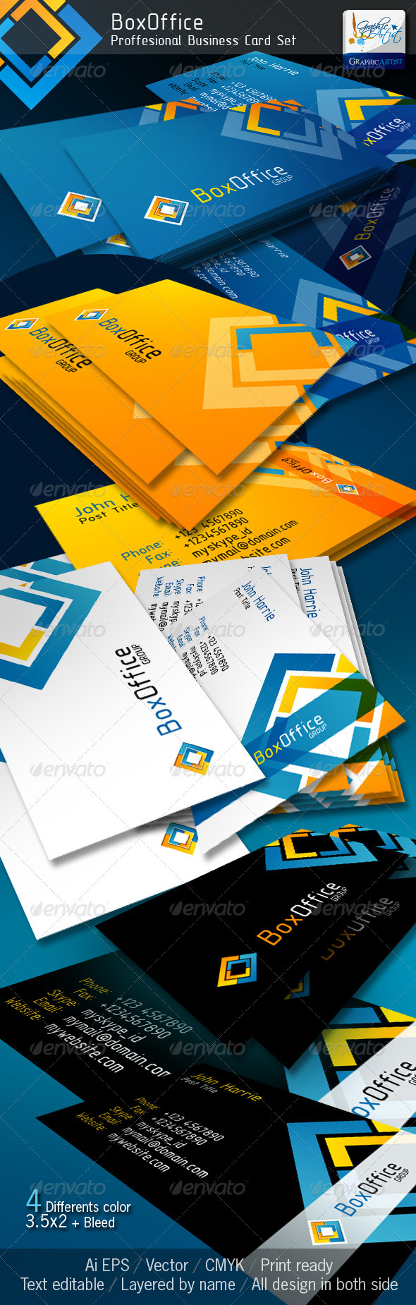 BoxOffice Official Business Card - Corporate Business Cards