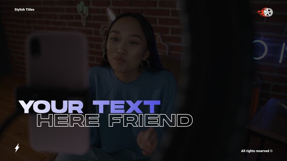 Stylish Titles Titles template preview