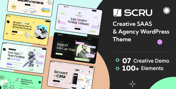 Scru – Creative Agency WordPress Theme
