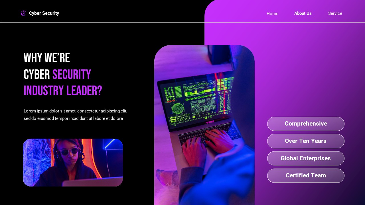 Cyber Security PowerPoint Template, Presentation Templates | GraphicRiver