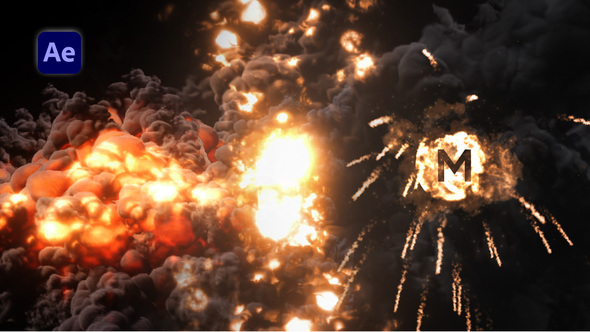 Explosion Logo Reveal Logo Stings template preview