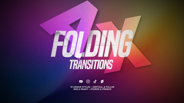Folding Various Transitions broadcast-packages template preview