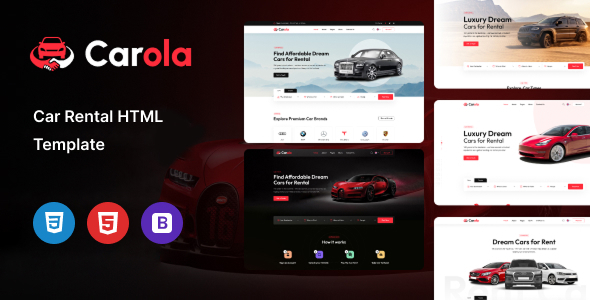 Carola – Car Rental HTML Template