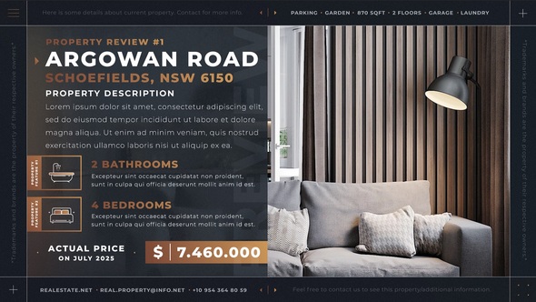 Real Estate Slideshow Product Promo template preview