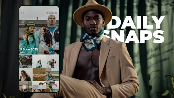 Daily Snaps Titles template preview