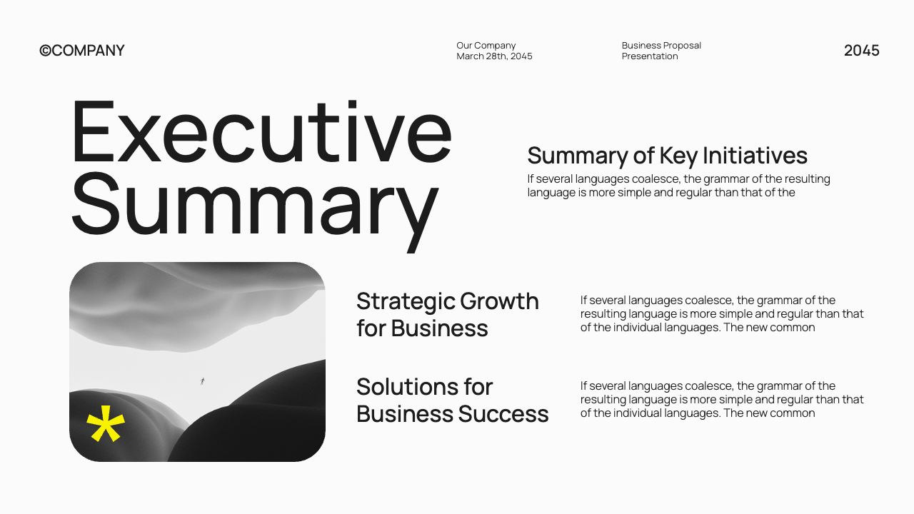 White Black Yellow Modern Business Proposal Presentation, Presentation ...