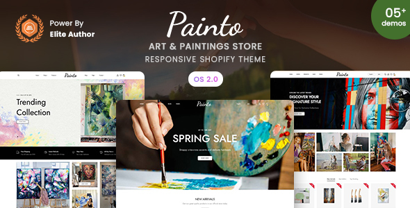 Painto – Art & Paintings Store Shopify 2.0 Theme