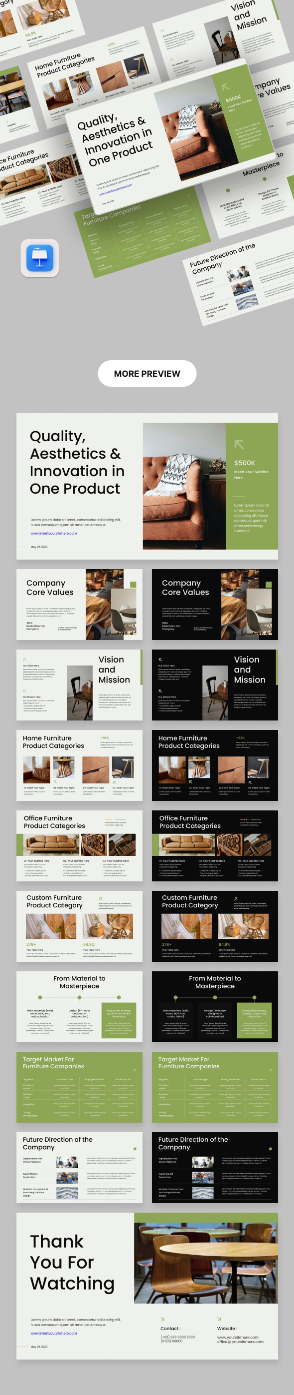 Furniture Company Profile Presentation
