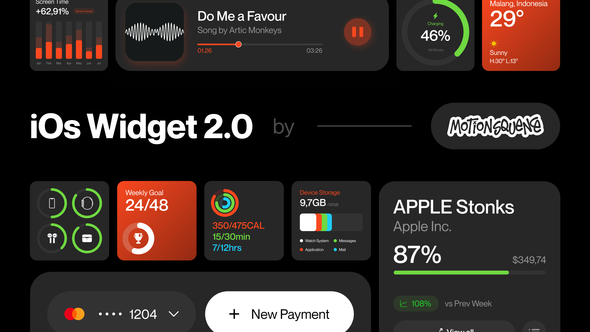 Widget UI 2.0 Elements template preview