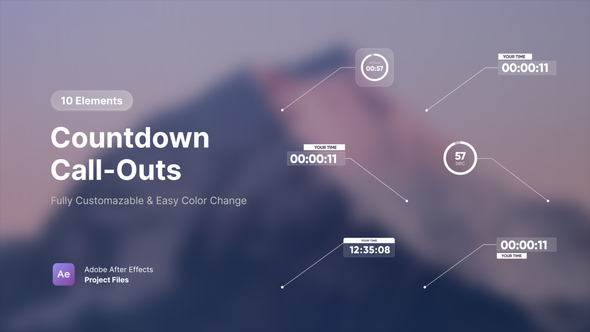 Countdown Callouts Elements template preview