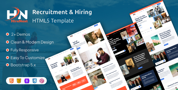 HireNext – Recruitment & Hiring HTML5 Template