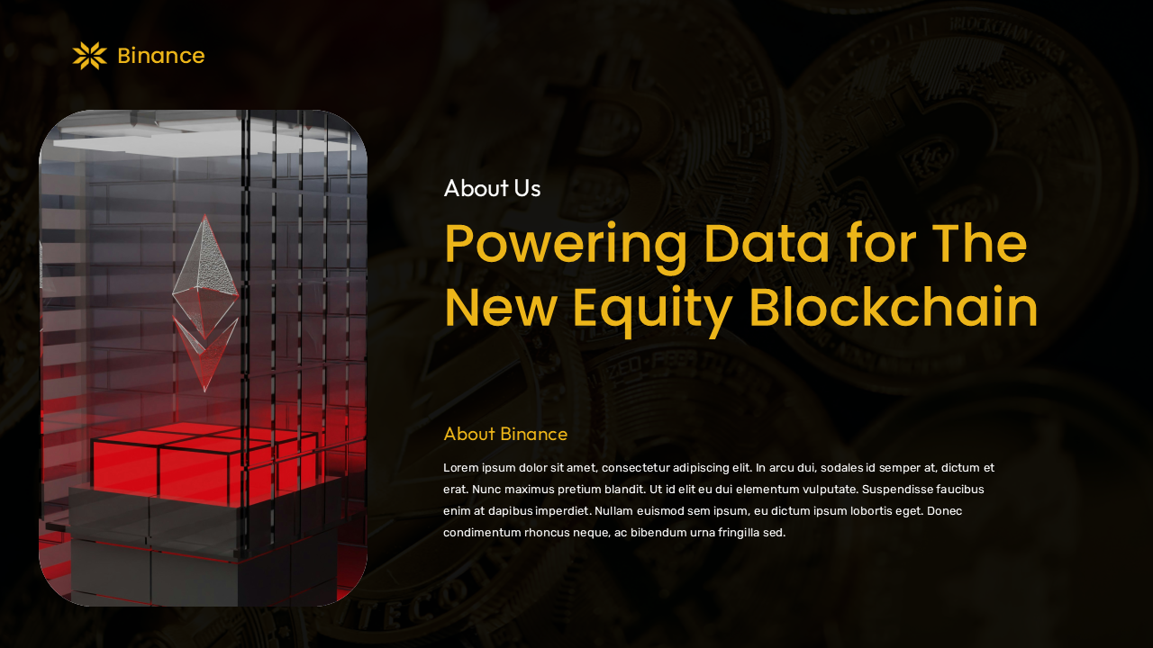 Binance - Cryptocurrency & Blockchain Presentation Template ...
