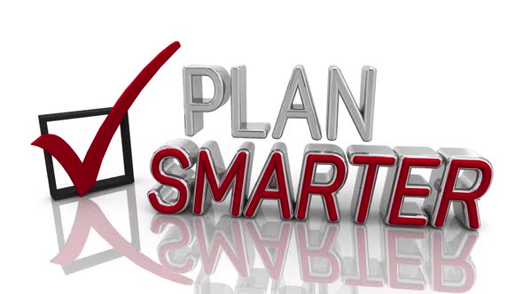 Plan Smarter Check Box Mark Efficient Productive Planning alt