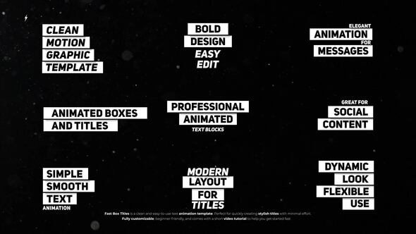 Fast Box Titles  AE Titles template preview