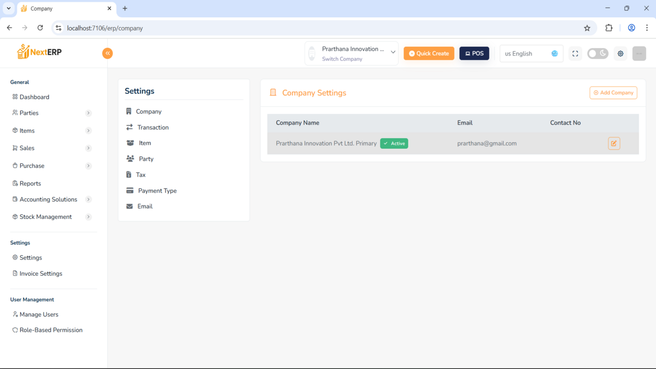 NextERP – Smart Accounting & Inventory Software by DreamerITSolution