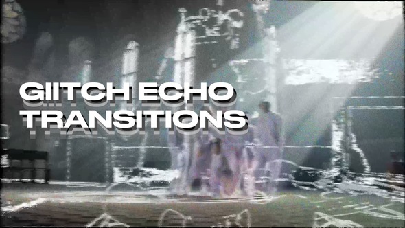 Echo Glitch Transitions Elements template preview