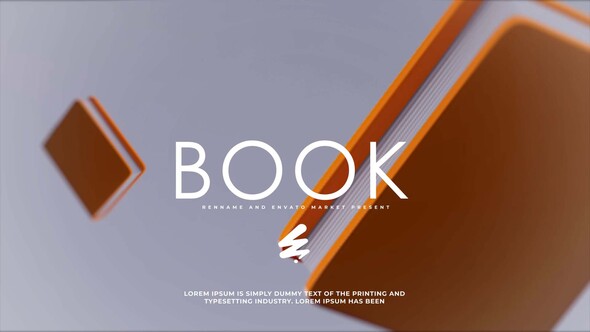 Book Logo Product Promo template preview