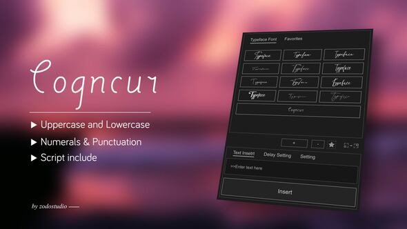 Animated Typeface - Cogncur Titles template preview
