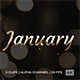 January Text Animation - VideoHive Item for Sale