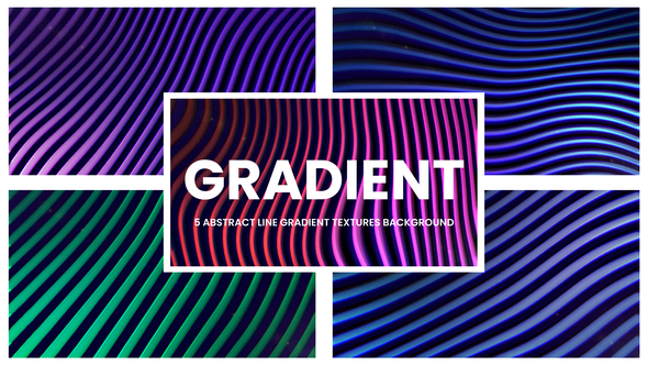 Abstract Line Gradient Loop Elements template preview