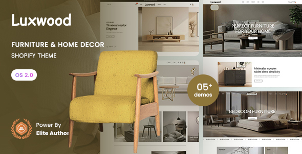 LuxWood – Furniture & Home Decor Store Shopify 2.0 Theme