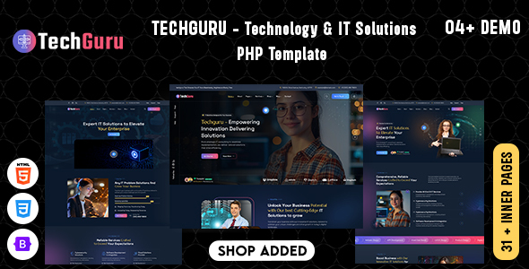 Techguru – Technology & IT Solutions PHP Template