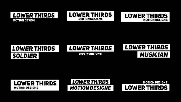 Lower Thirds +RGB 1.0  AE Titles template preview
