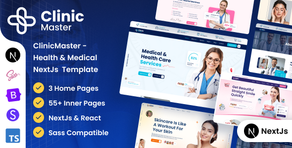 ClinicMaster – Health & Medical NextJS Template