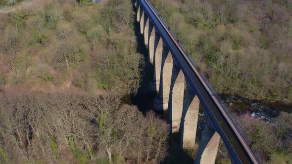 The beautiful  Narrow Boat canal route called the Pontcysyllte Aqueduct famously designed by Thomas alt