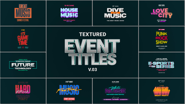 Event Titles Titles template preview