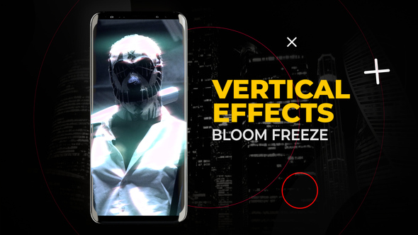 Vertical Bloom Freeze Effects | After Effects Elements template preview