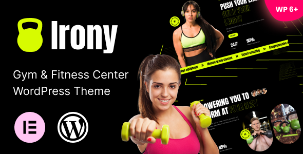 Irony – Gym & Fitness Center WordPress Theme