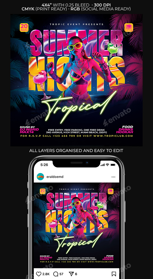 Tropical Summer Flyer