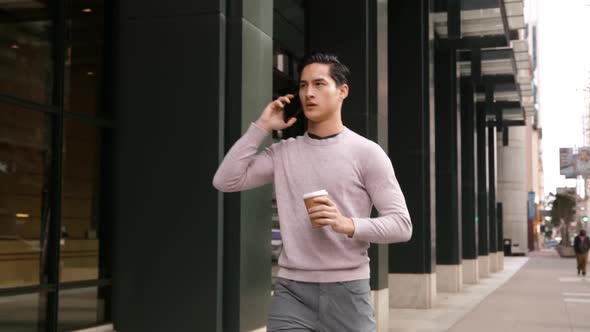 Young professional man on the go alt