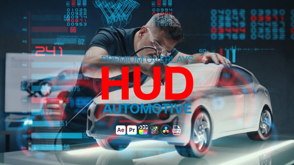 Premium Overlays HUD Automotive Elements template preview