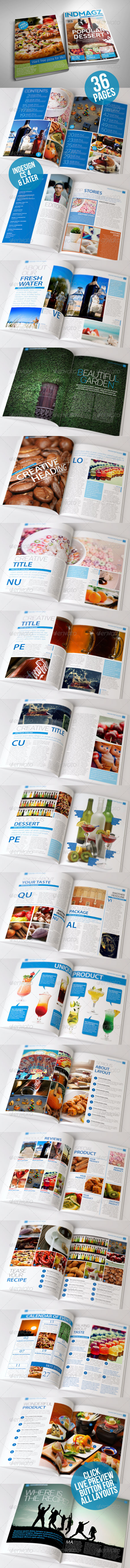 36 Pages Modern & Clean Magazine Templates - Magazines Print Templates