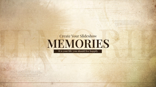 Memories Openers template preview